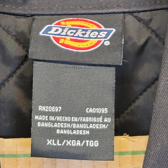 Dickies Insulated Eisenhower Front-Zip Black Jacket - Picture 7 of 10